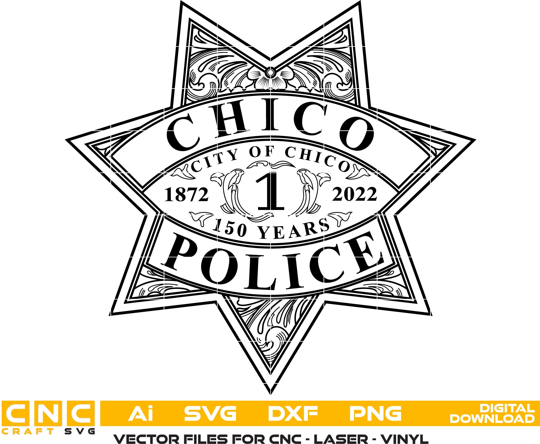 City of Chico Police Badge