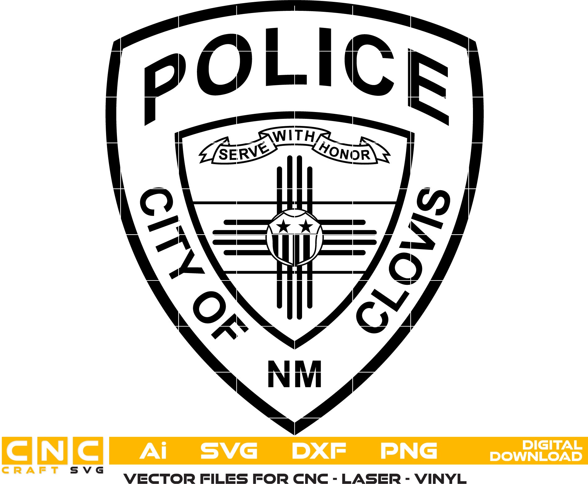 City of Clovis Police Badge