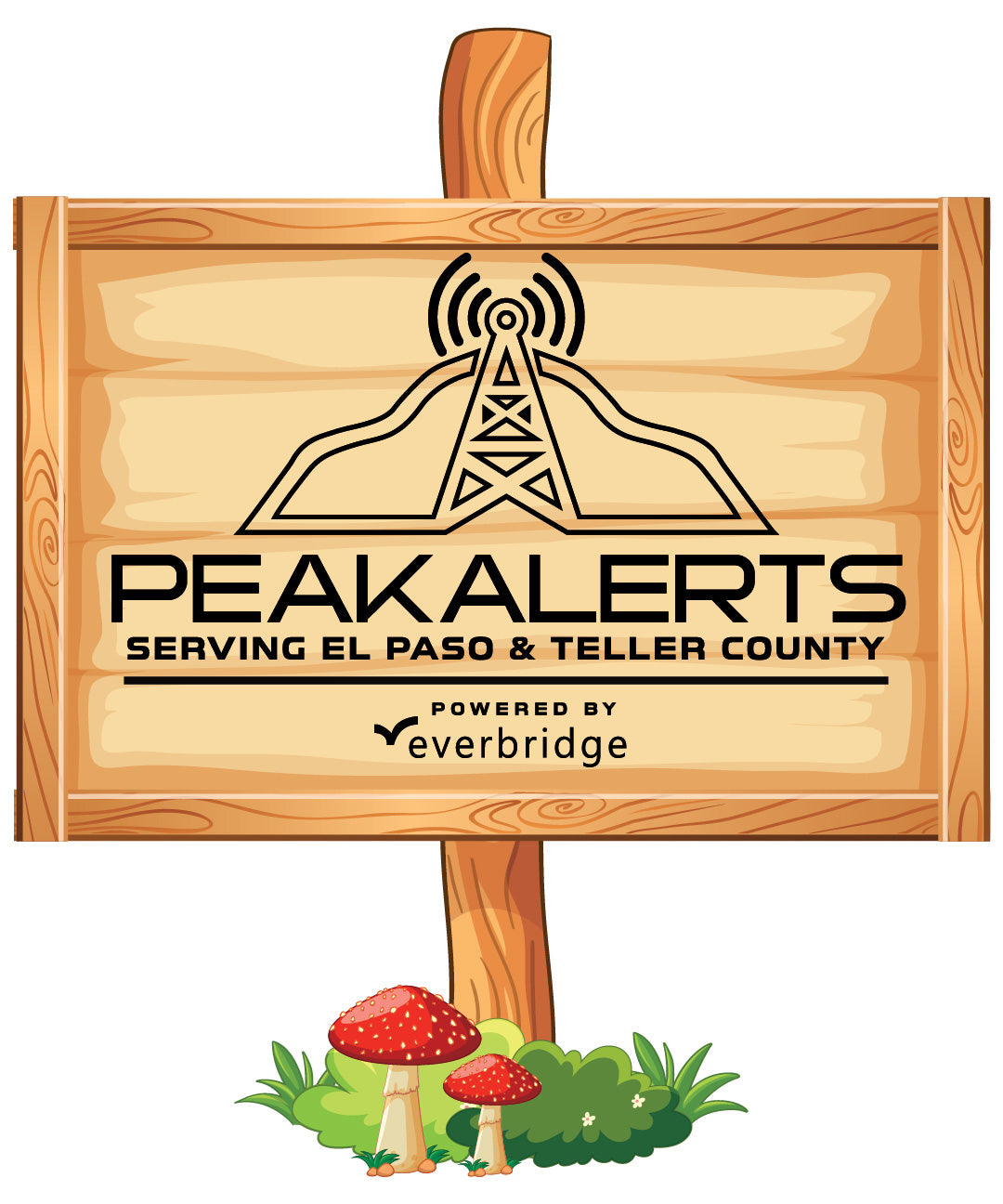 City of Colorado Peak Alerts Logo SVG | Emergency Notification Vector for Print & CNC