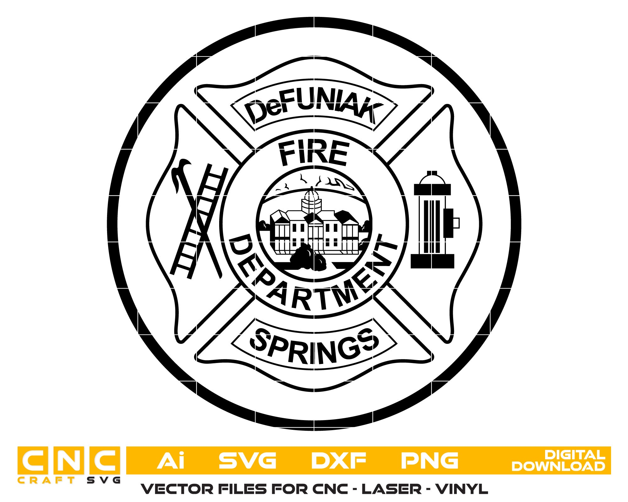 City of DeFuniak Springs Fire Department Logo