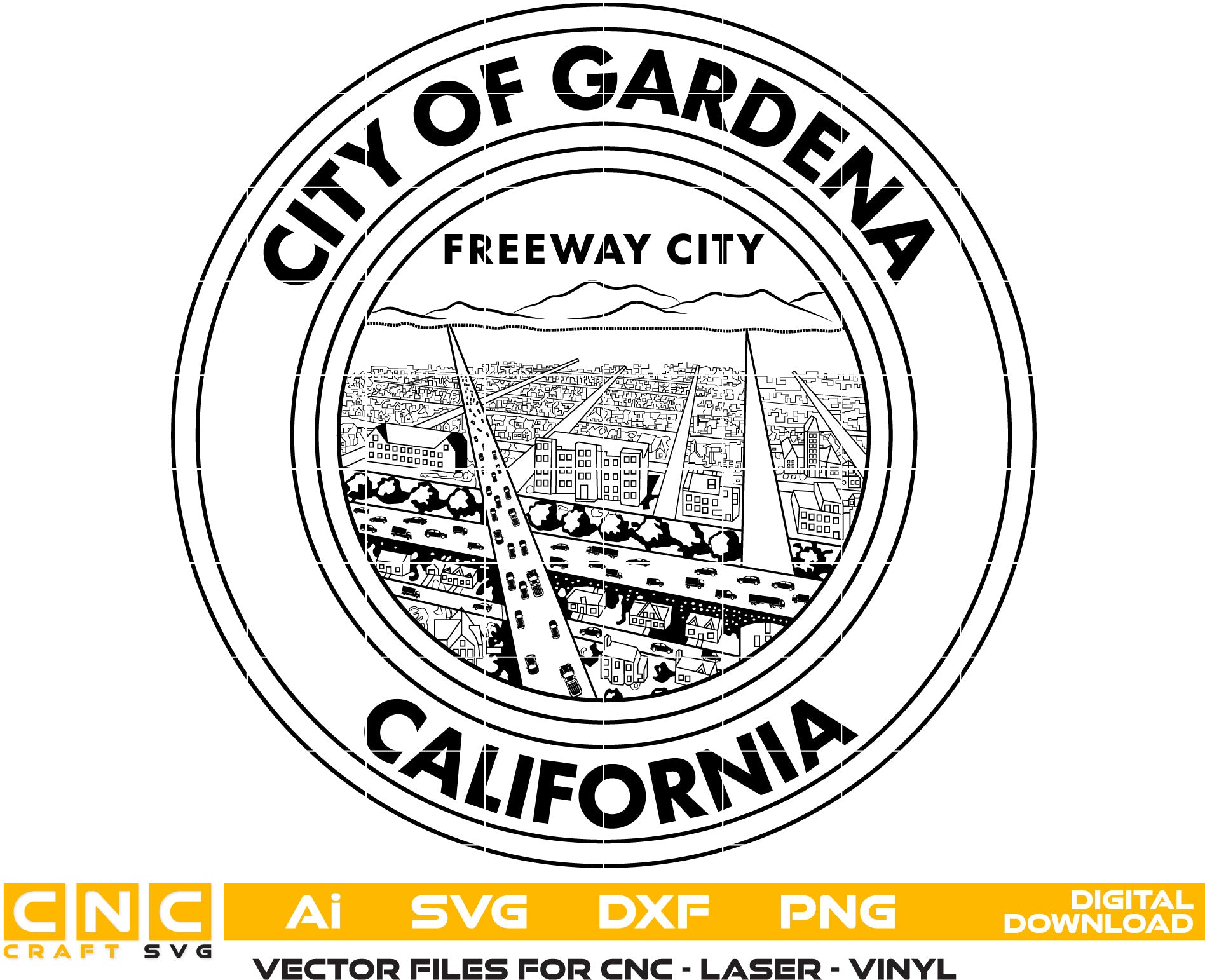 Gardena City California Seal