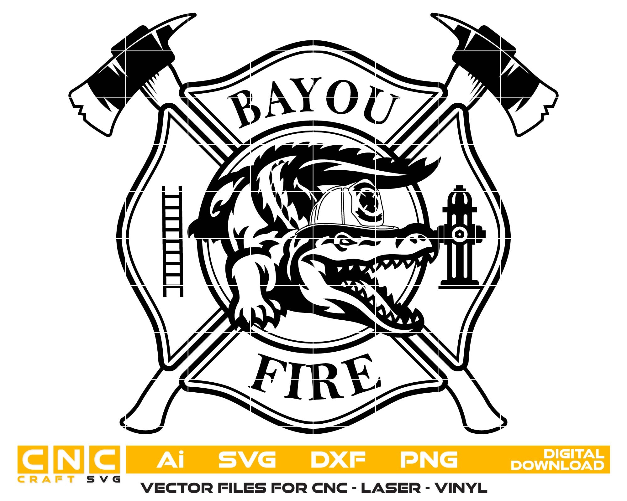 City of Houston Bayou Firetruck Badge, Texas