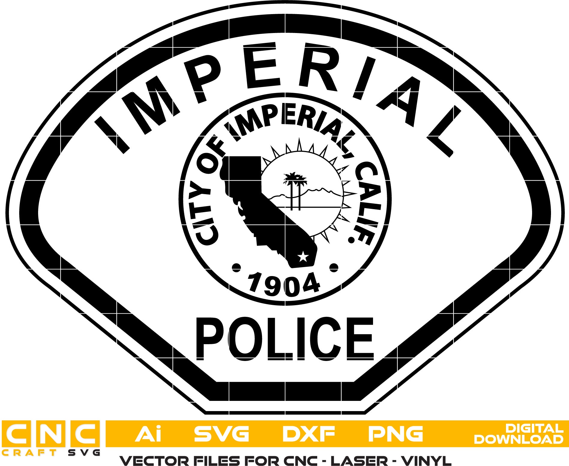City of Imperial California Police Badge