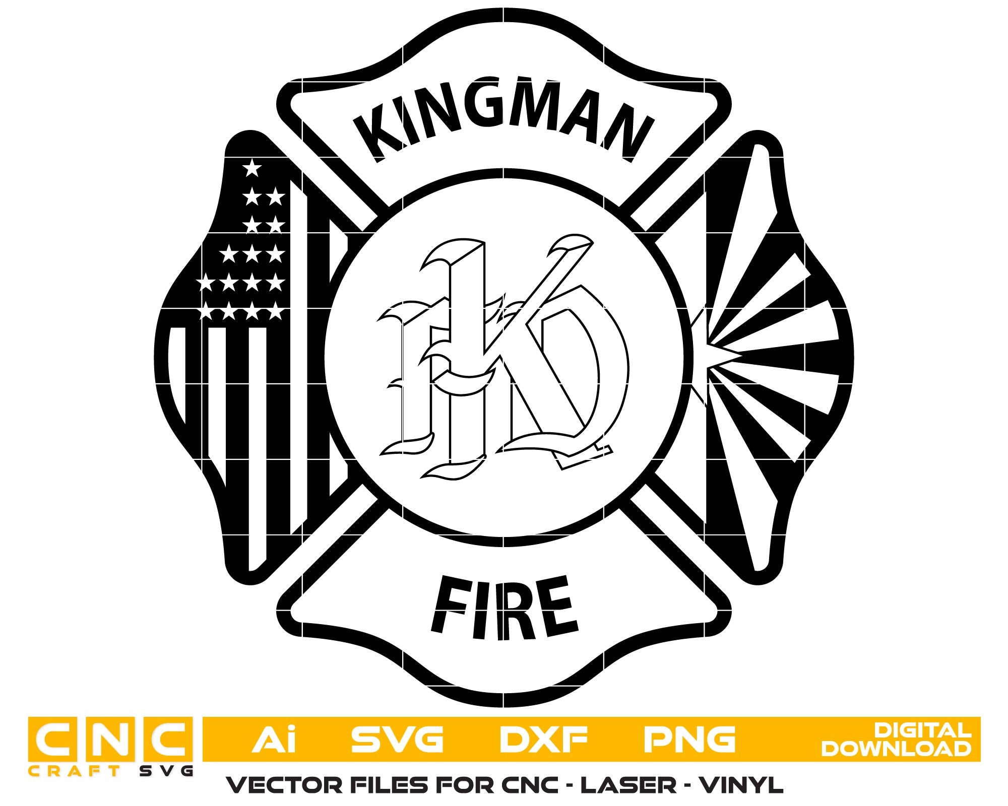 City of Kingman Fire Department Badge