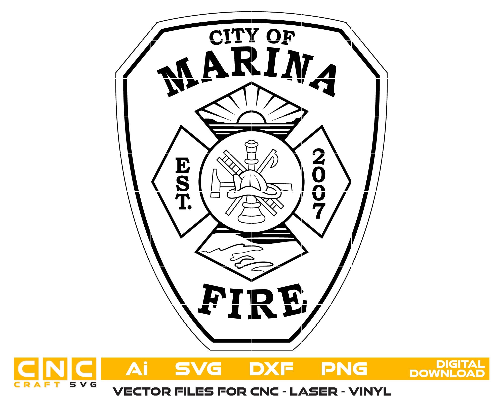 City of Marina Fire Department Emblem, California