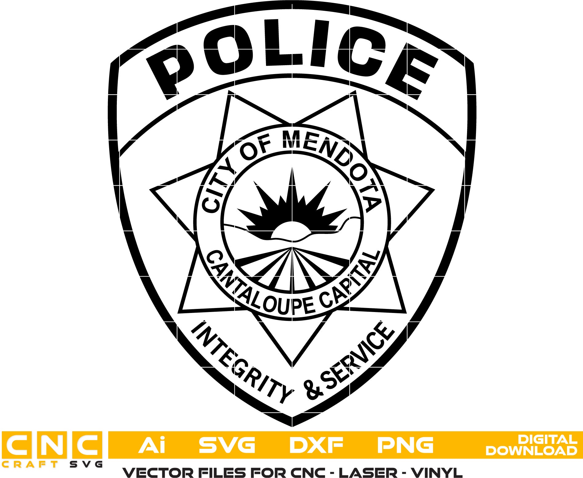 City of Mendota Police Badge