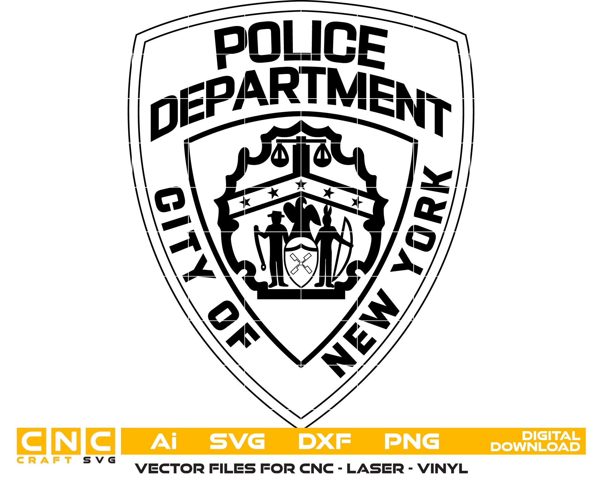 City of New York Police Badge