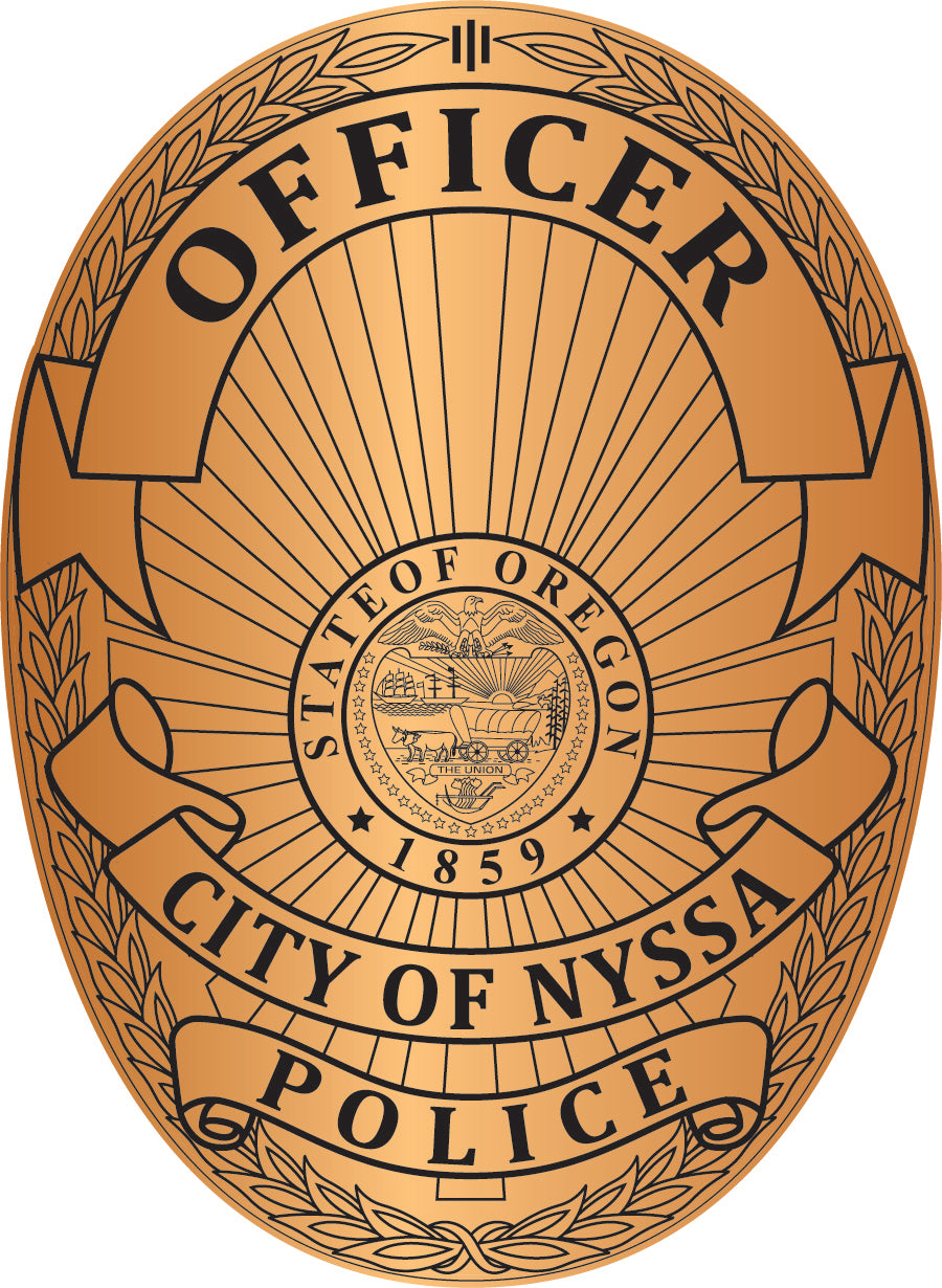 City of Nyssa Police Officer Badge – Digital Download