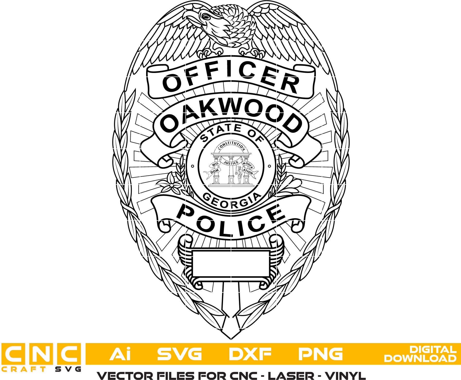 City of Oakwood, California Police Badge