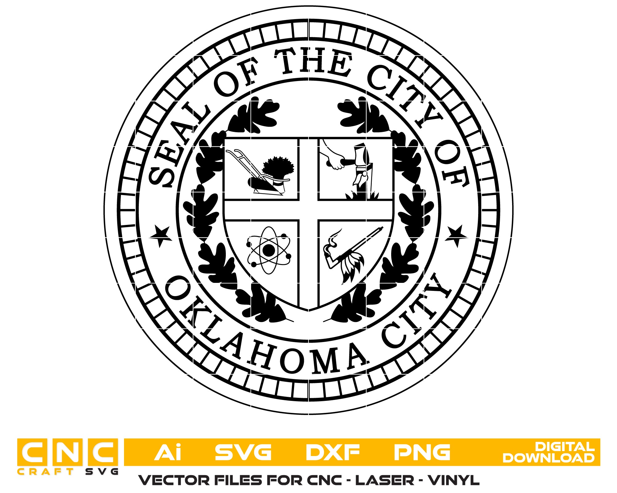 City of Oklahoma City Seal SVG