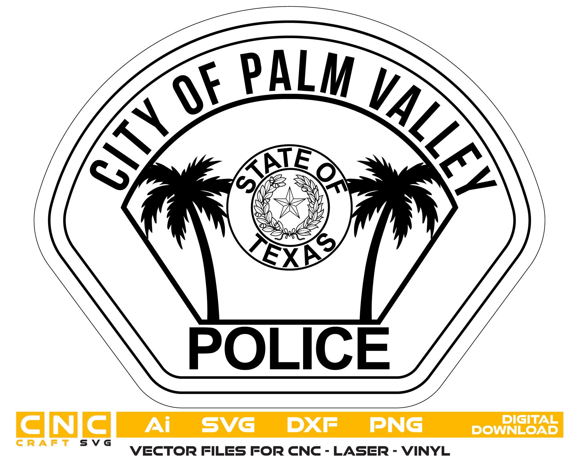 City of Palm Valley Police Badge