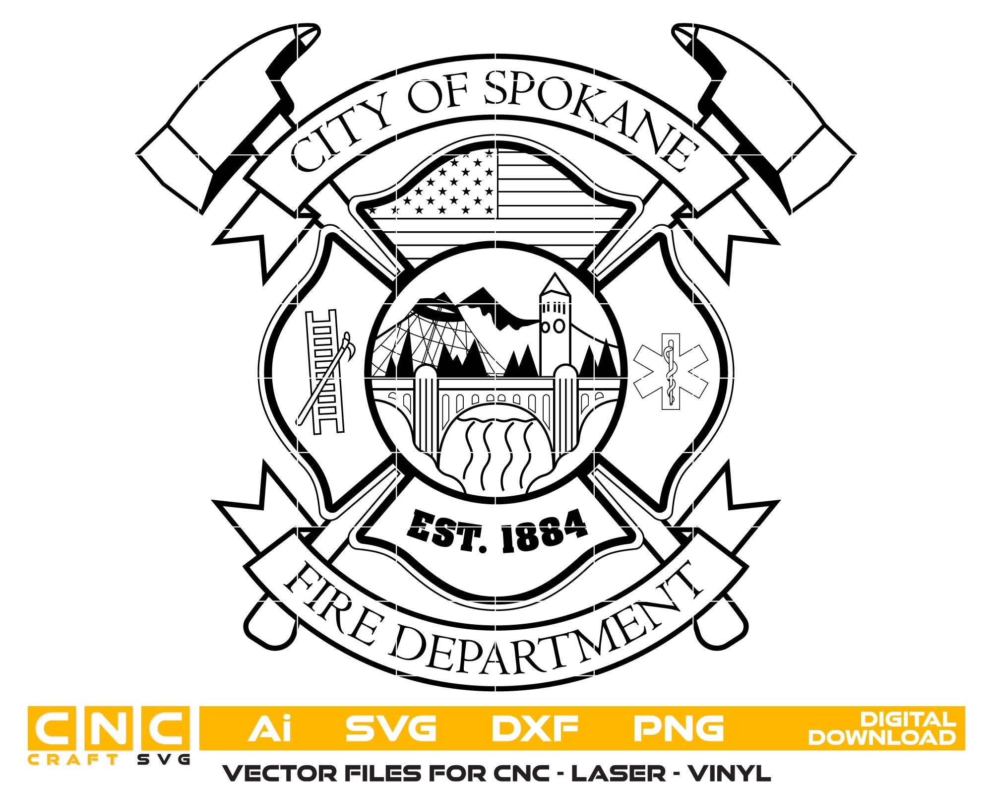 City of Spokane Fire Department Emblem