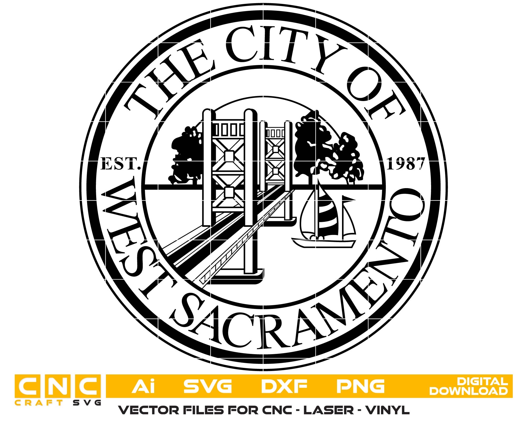 City of West Sacramento Seal, California