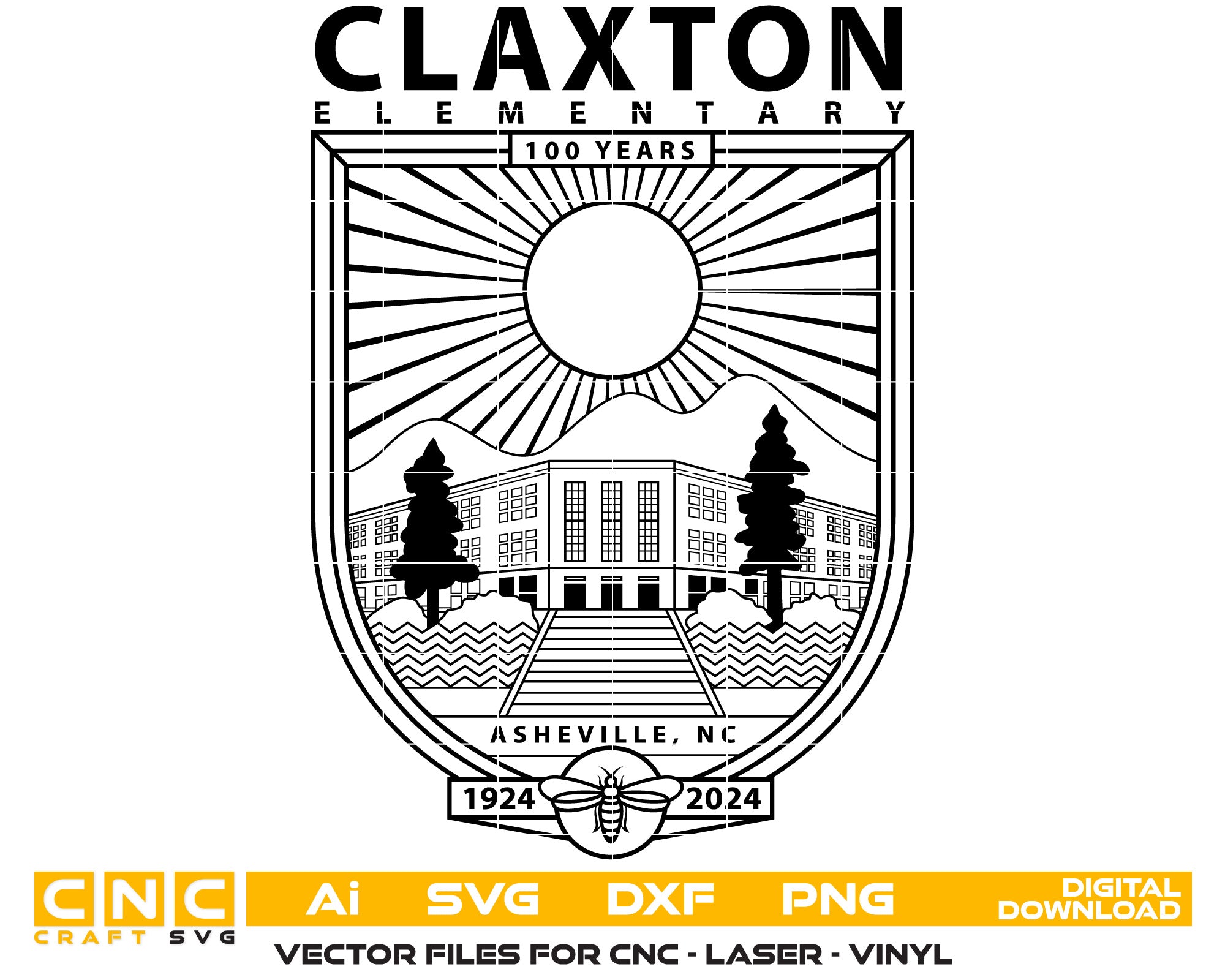 Claxton Elementary Centennial Logo