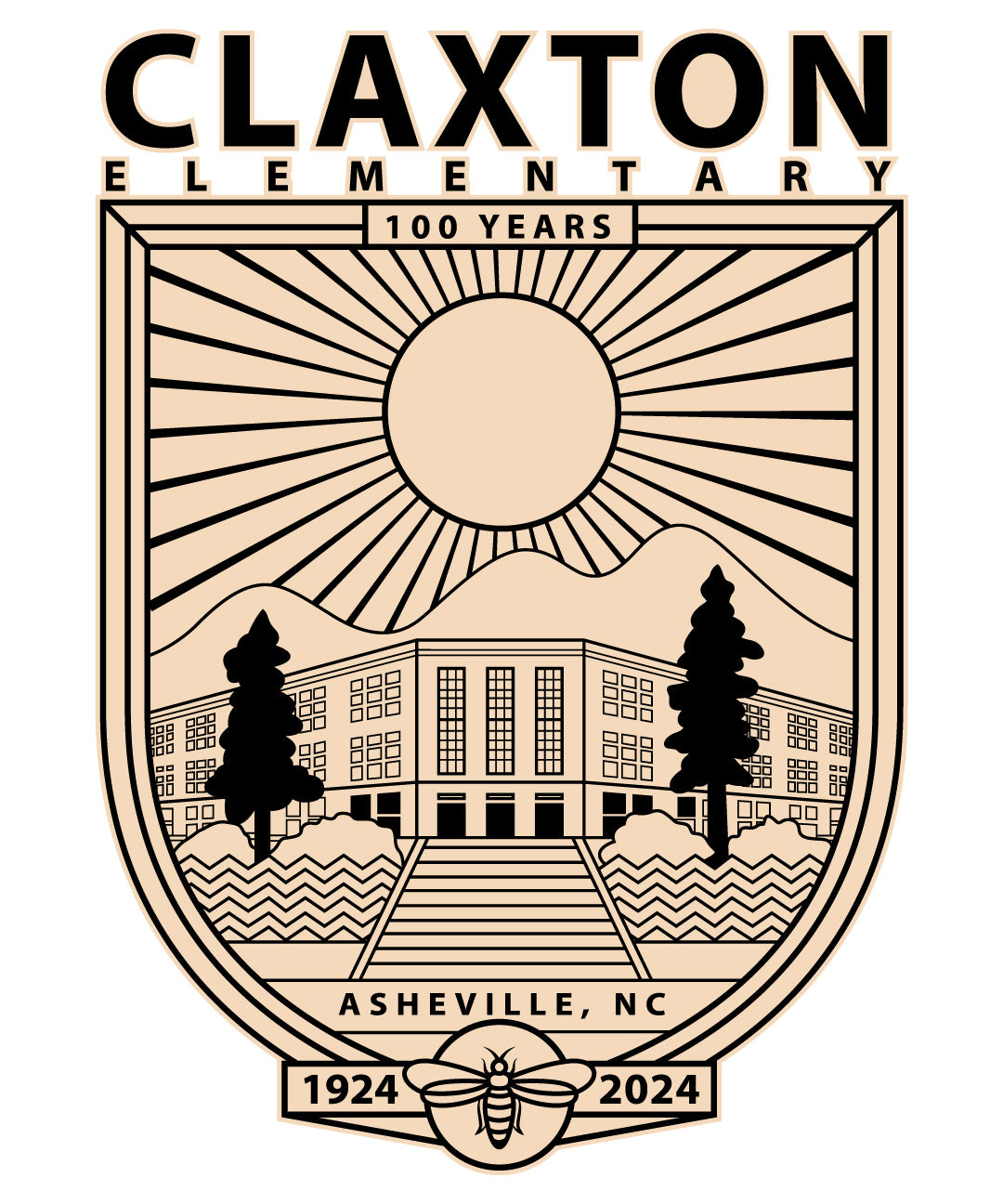 Claxton Elementary Centennial Logo
