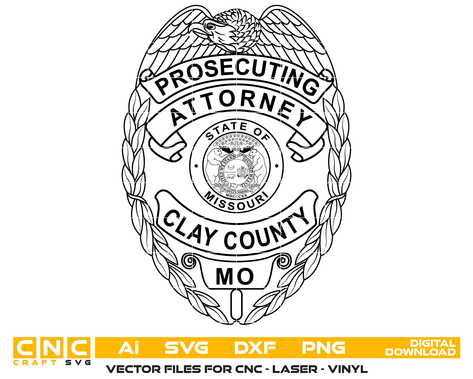 Clay County Attorney Prosecuting Badge