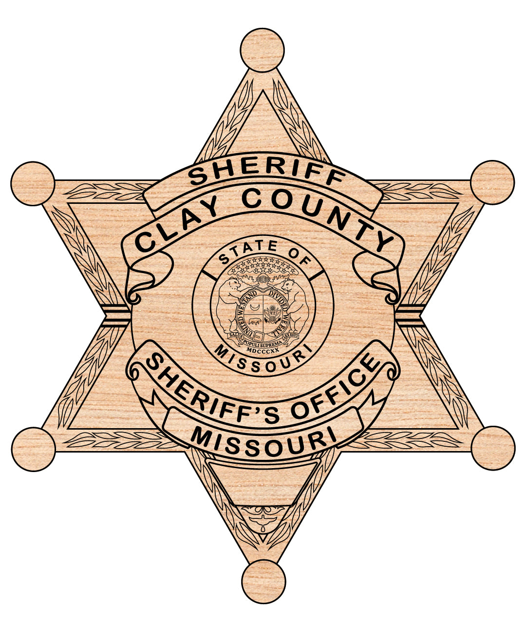 Clay County Missouri Sheriff Badge