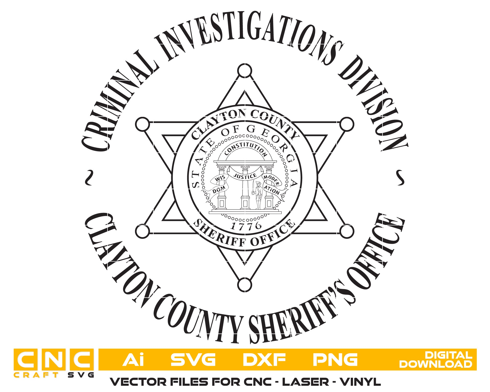 Clayton County Criminal Investigations Division Badge