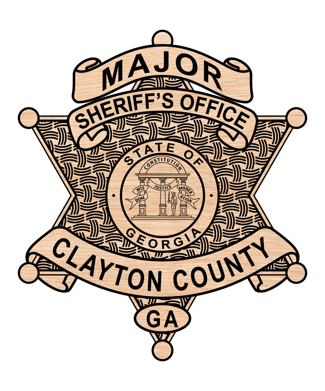 Clayton County Sheriff Major Badge