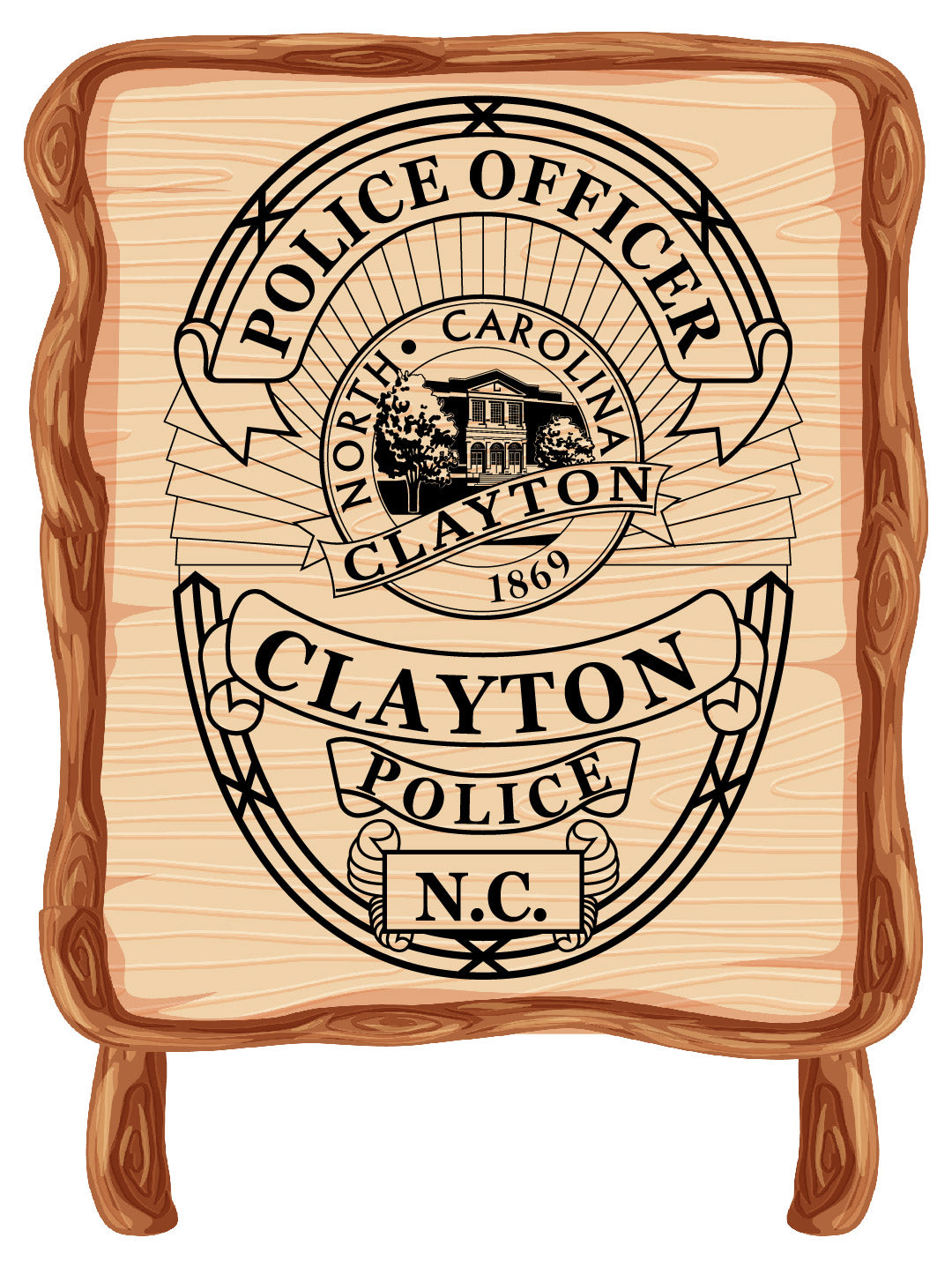 Clayton Police Officer Badge – Digital Download