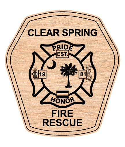 Clear Spring Fire Rescue Pride Honor Badge