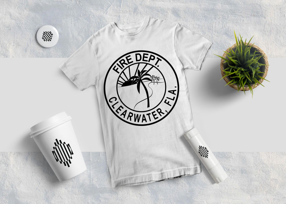 Clearwater Fire Service insignia Logo, Florida