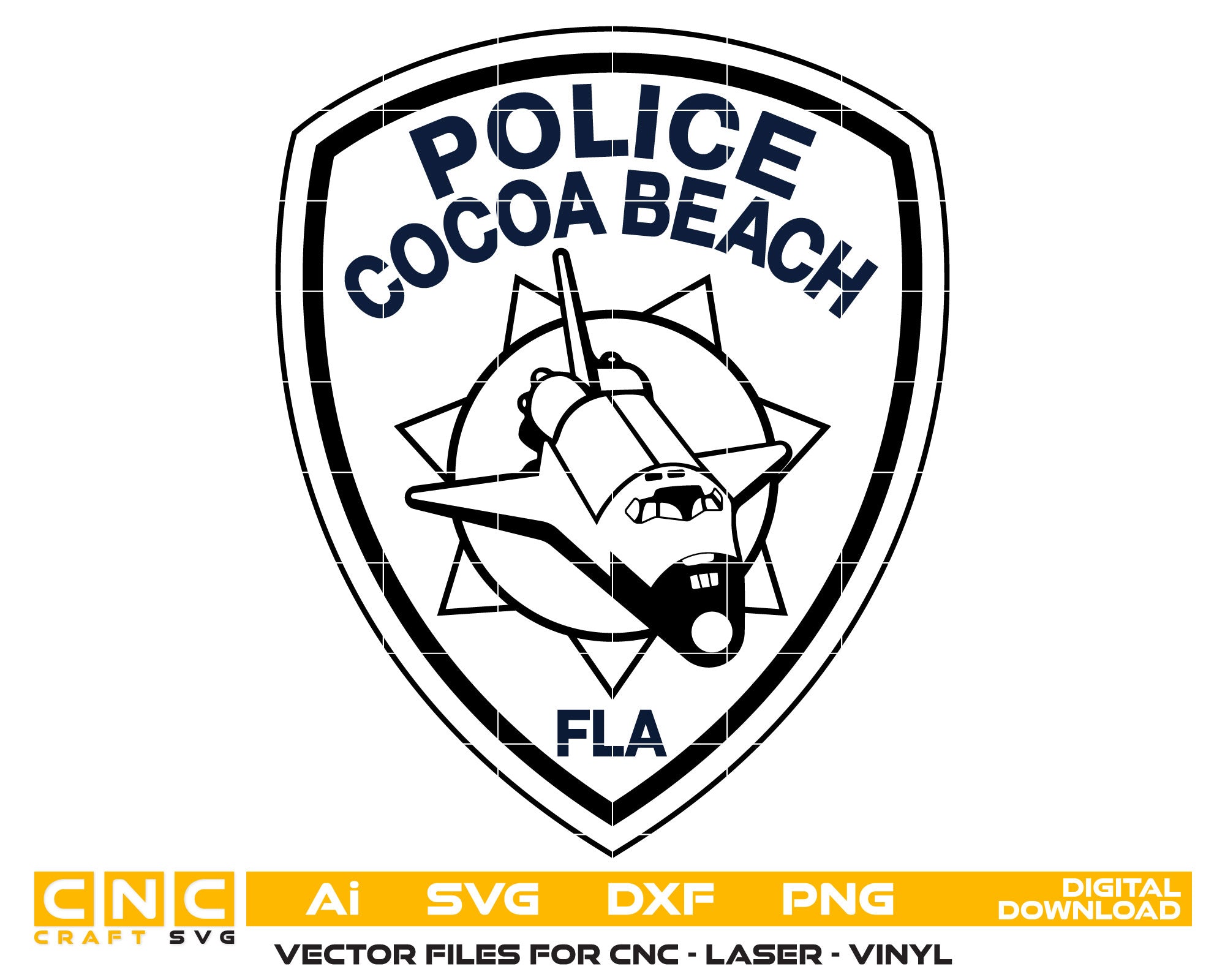 Cocoa Beach Police Department Patch