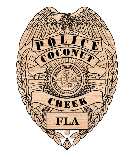 coconut creek police department badge svg, coconut creek florida police badge vector, coconut creek police svg emblem, florida police badge svg, coconut creek law enforcement badge svg