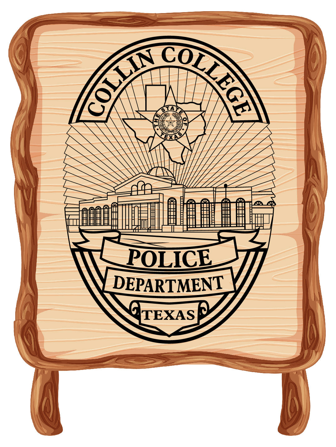 Collin College Police Department Badge – Digital Download