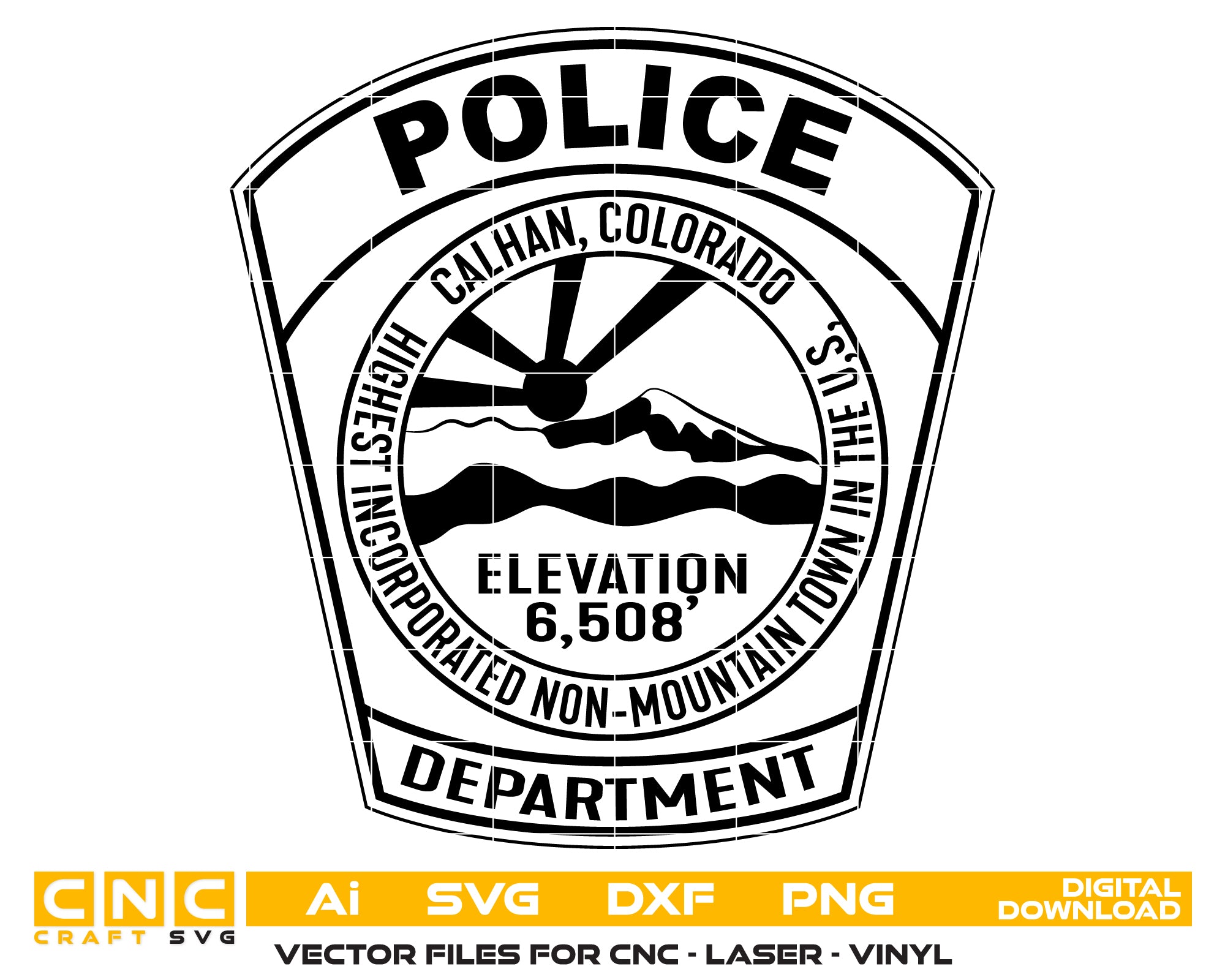Colorado Calhan Police Dept Patch