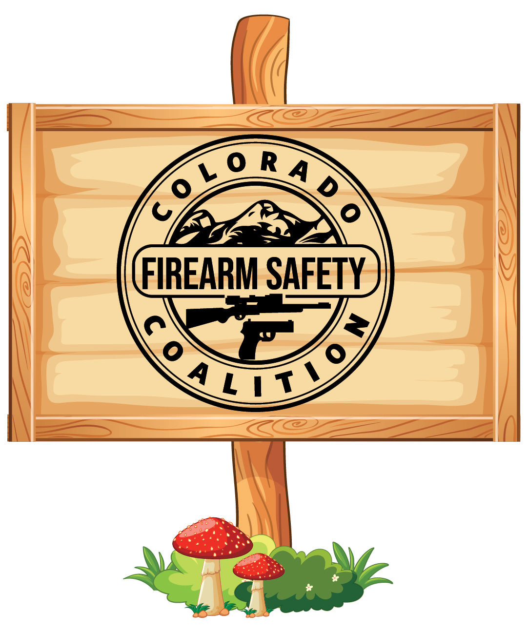 Colorado Firearm Safety Coalition Seal SVG | Gun Safety Vector Emblem for Print & CNC