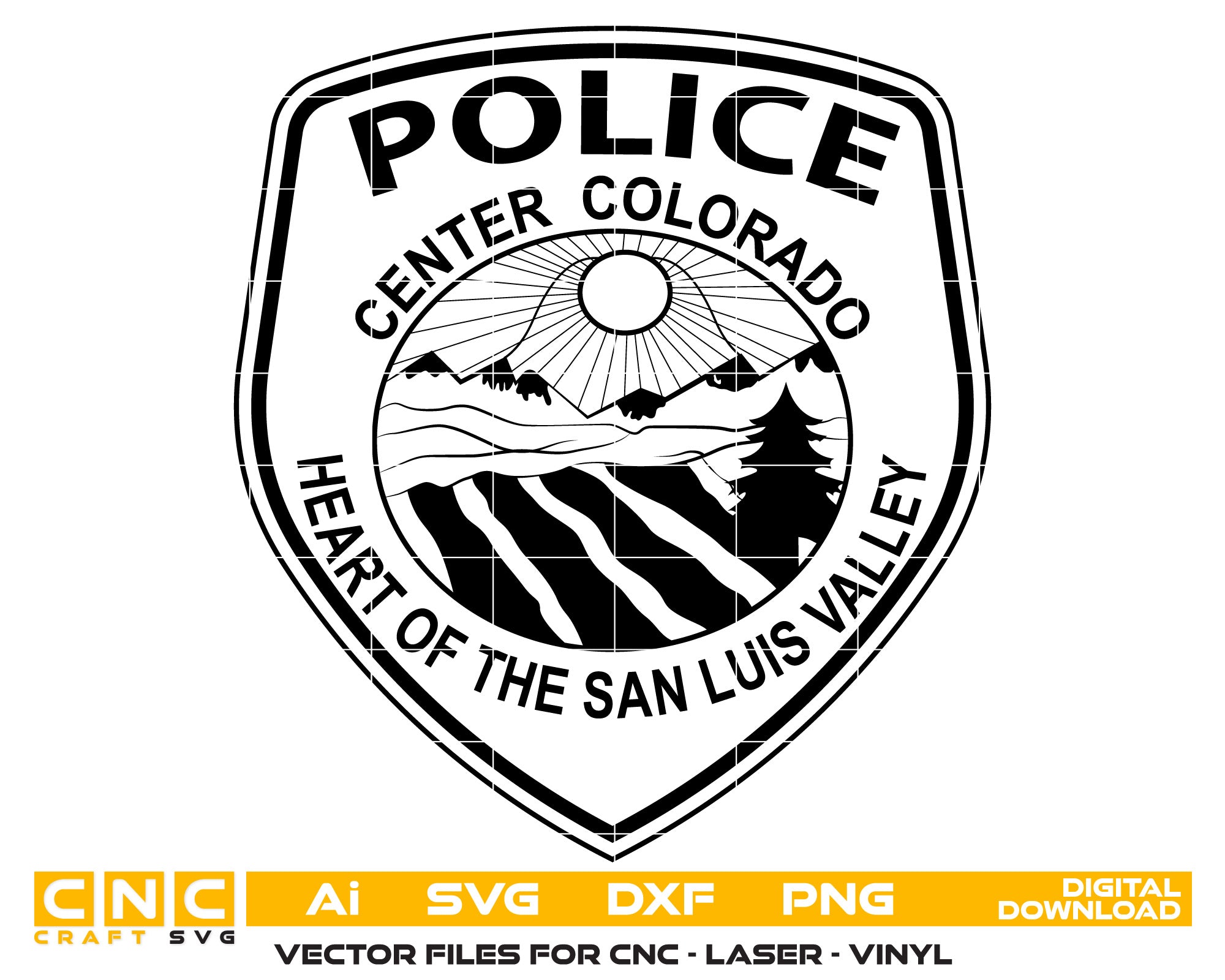 Colorado Heart of the San Luis Valley Police Patch