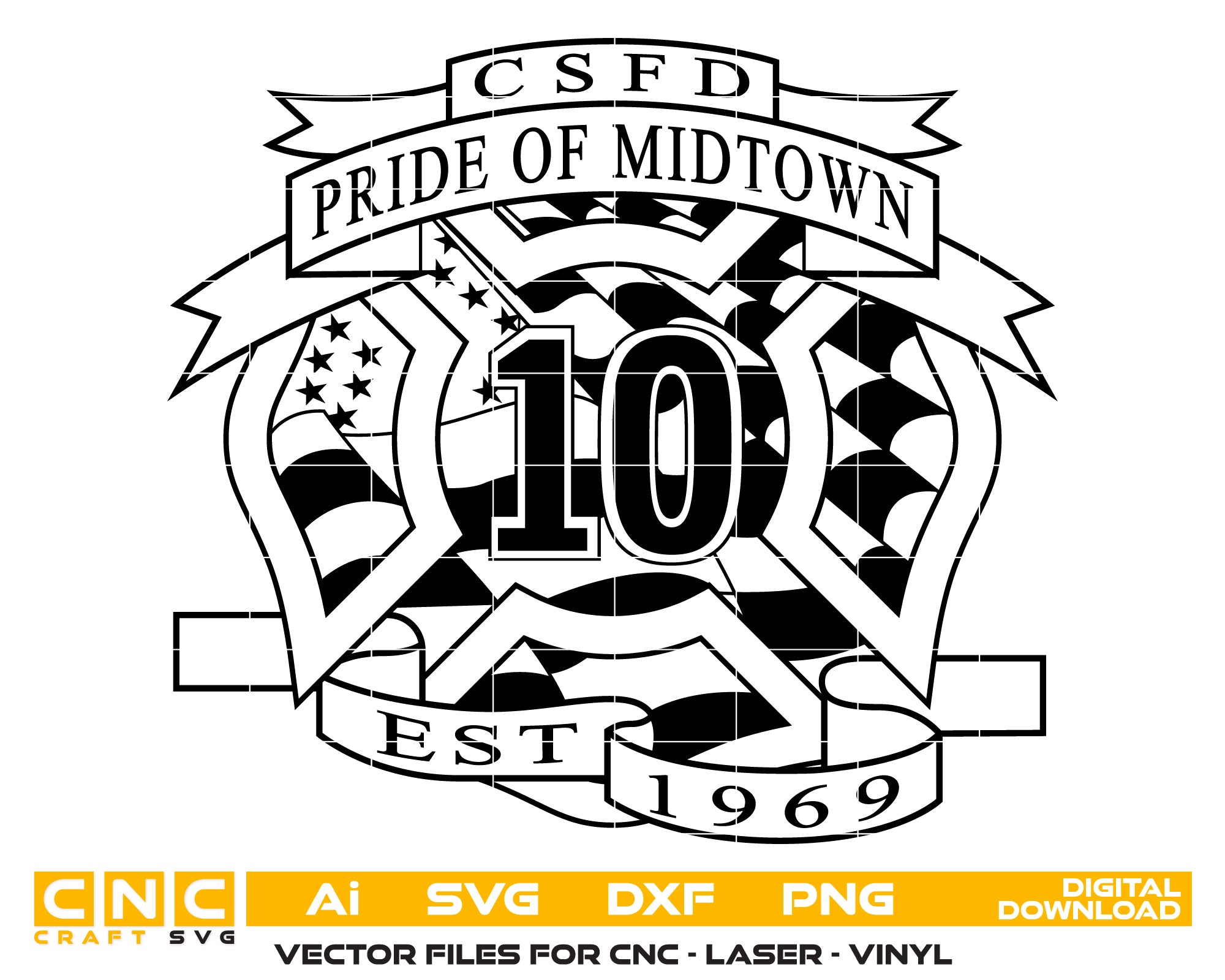 Colorado Springs Fire Department Station Patch SVG