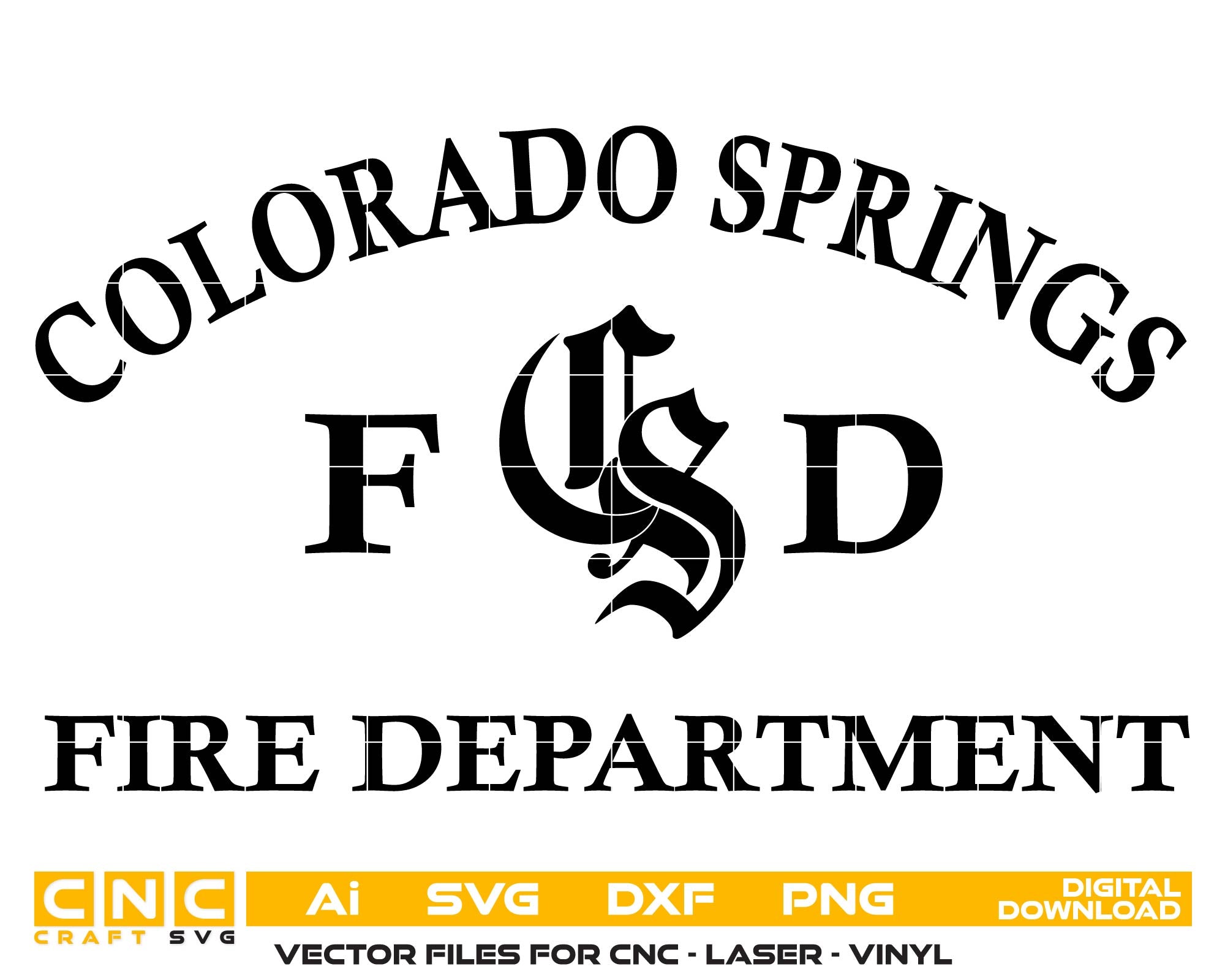 Colorado Springs Fire Department Vehicle Emblem