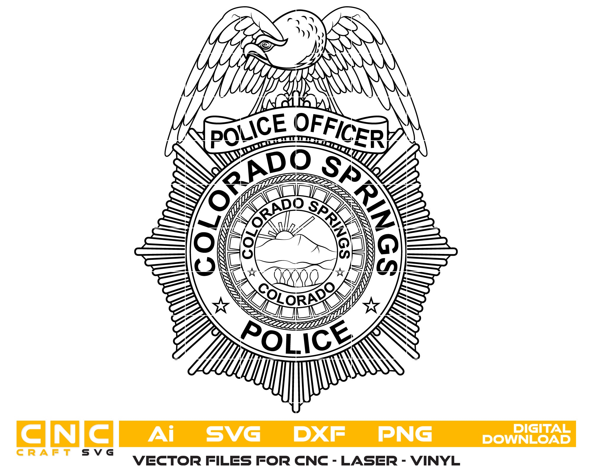 Colorado Springs Police Officer Badge