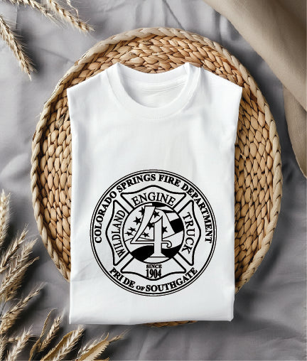 Colorado Springs Fire Station 4 Badge SVG