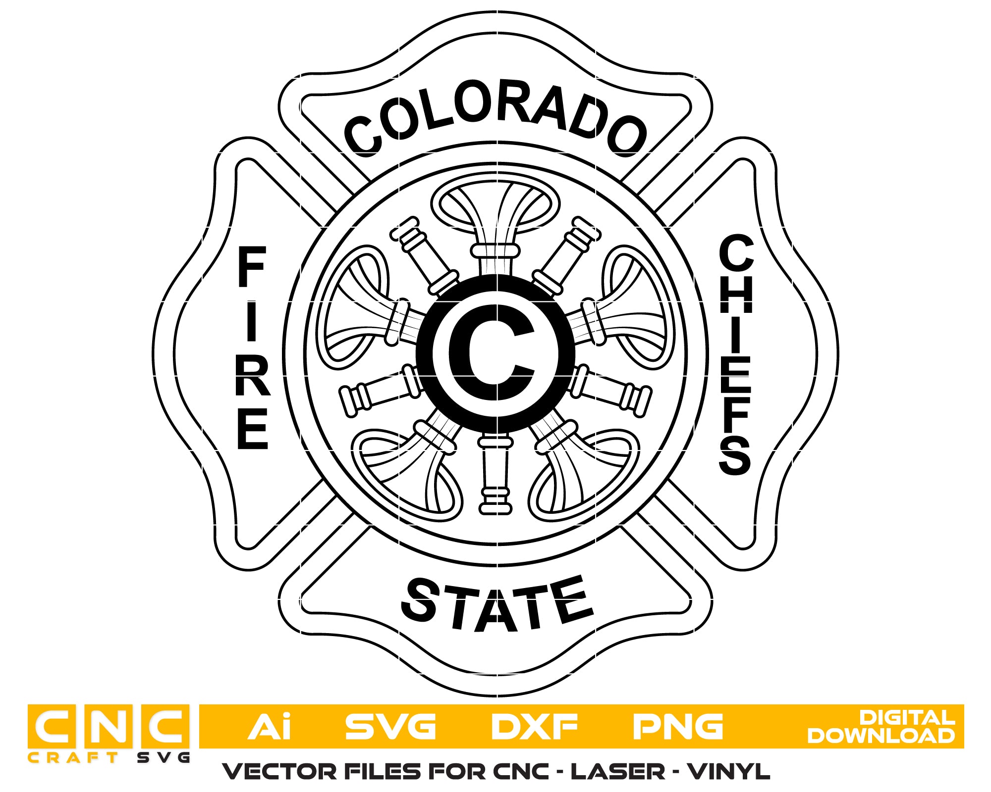 Colorado State Fire Chiefs Badge