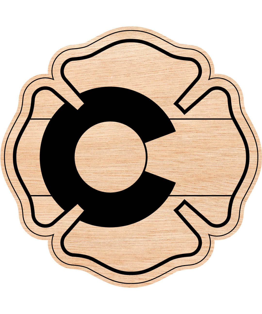Colorado State Flag Firefighter Decal SVG | CO Fire Rescue Badge Vector for CNC & Print