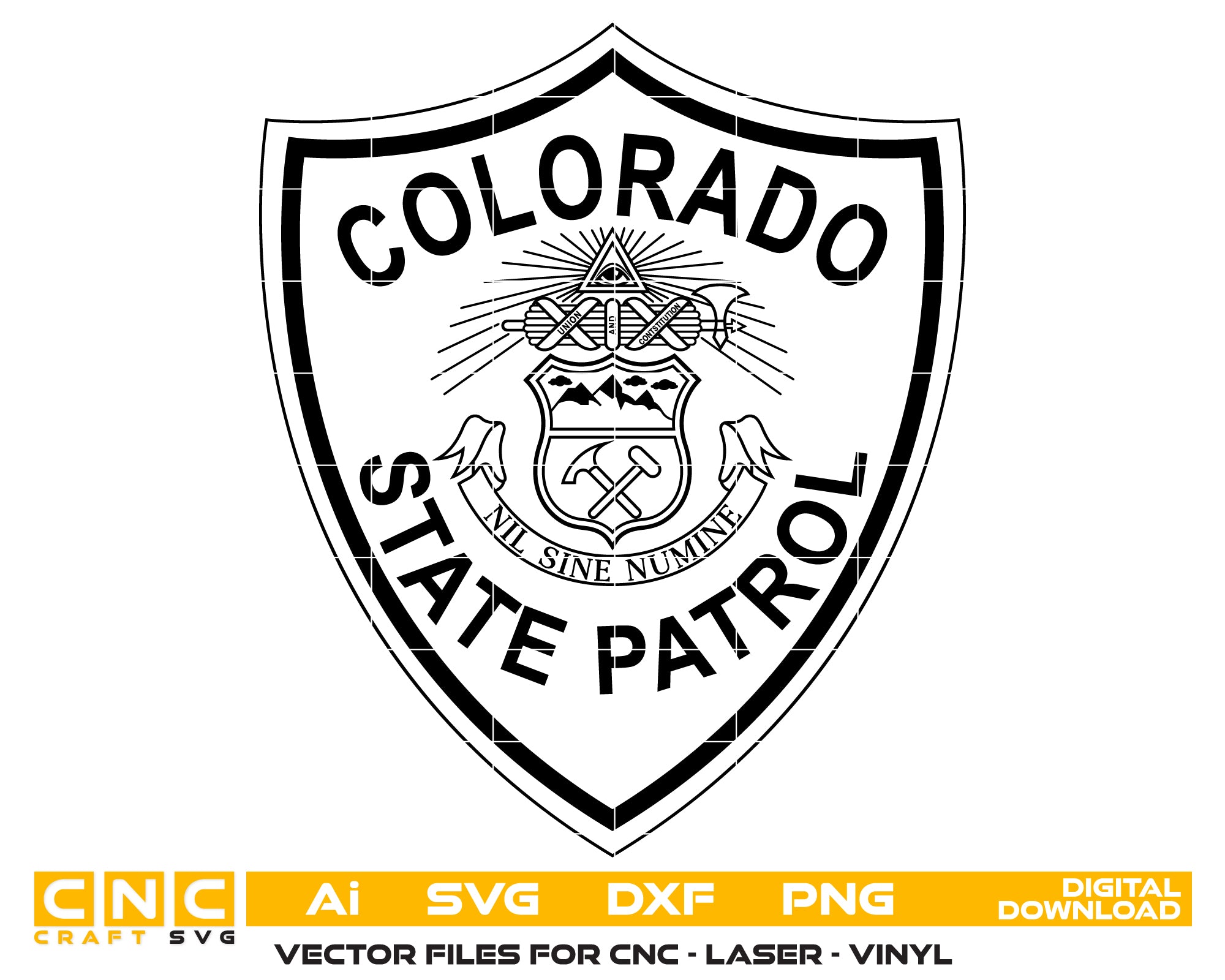 Colorado State Patrol Rare Felt Shoulder Patch