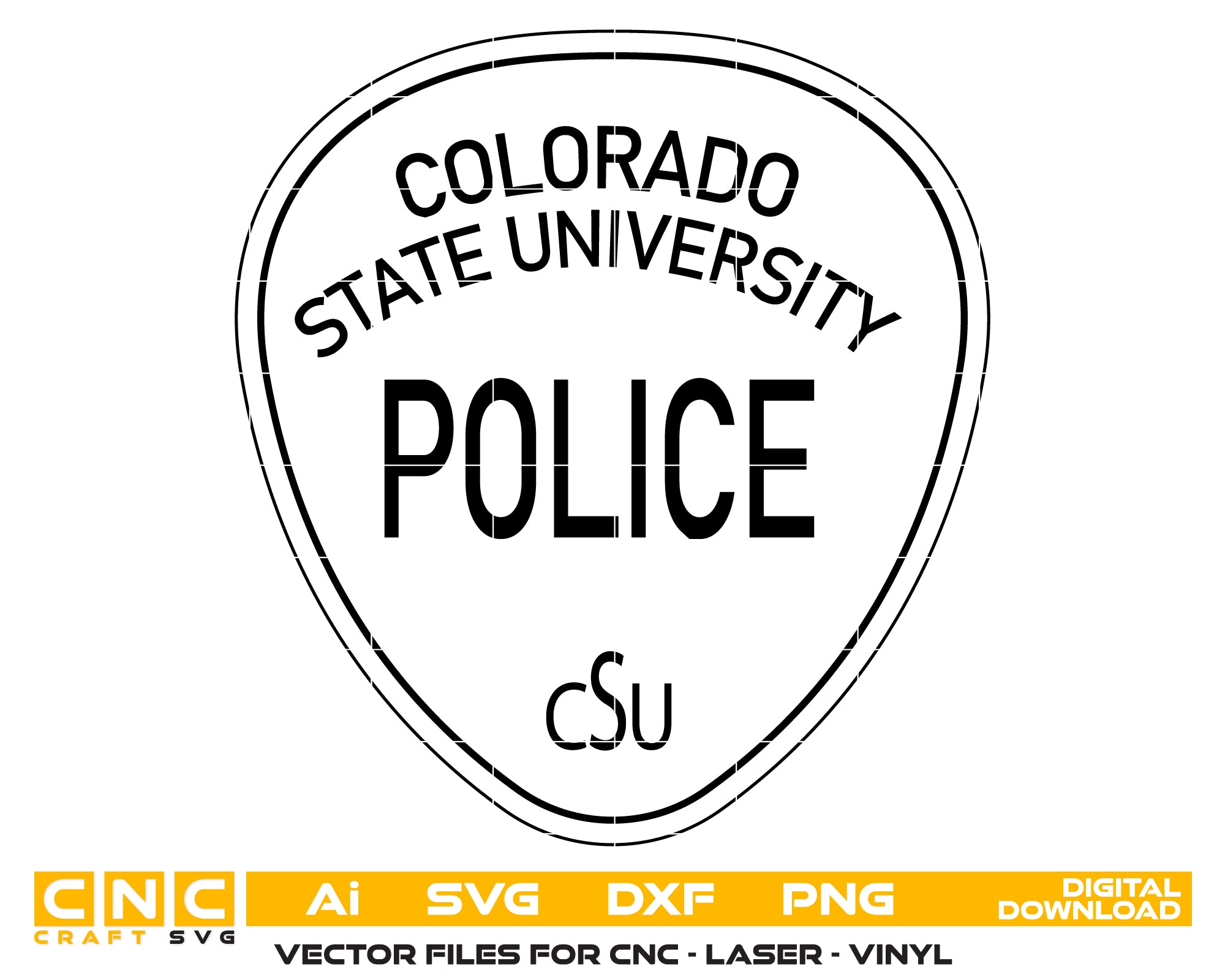 Colorado State University Police Patch
