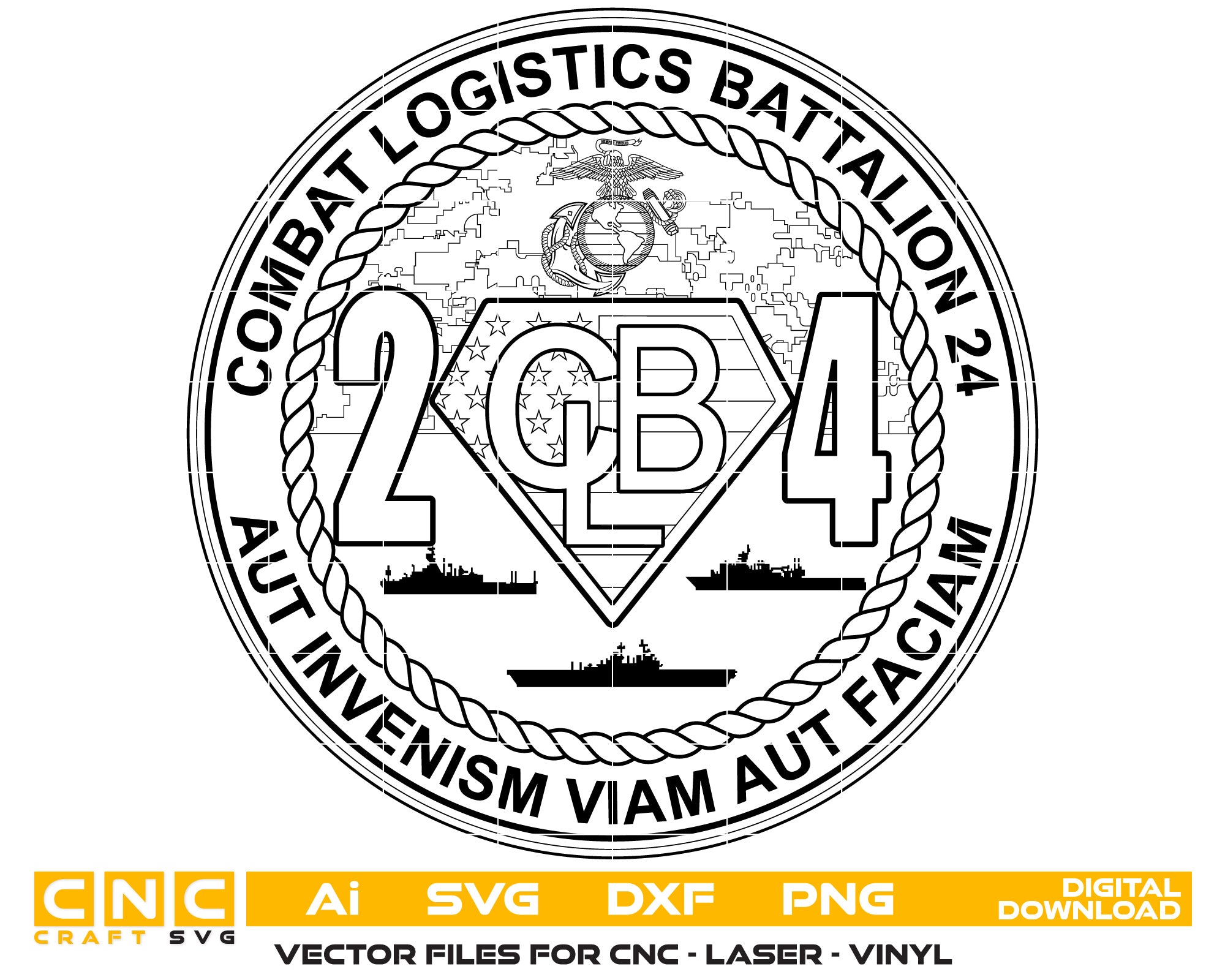 Combat Logistics Battalion 24 Logo
