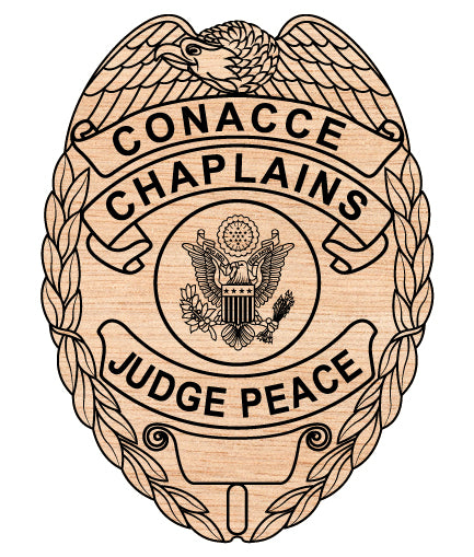 Conacce Chaplains Judge Peace Badge SVG, Chaplains Peace Badge Vector, Conacce Judge SVG Emblem, Chaplains Law Enforcement Badge Logo SVG, #support