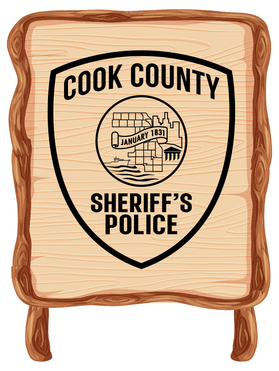 Cook County Sheriff Police Badge – Digital Download