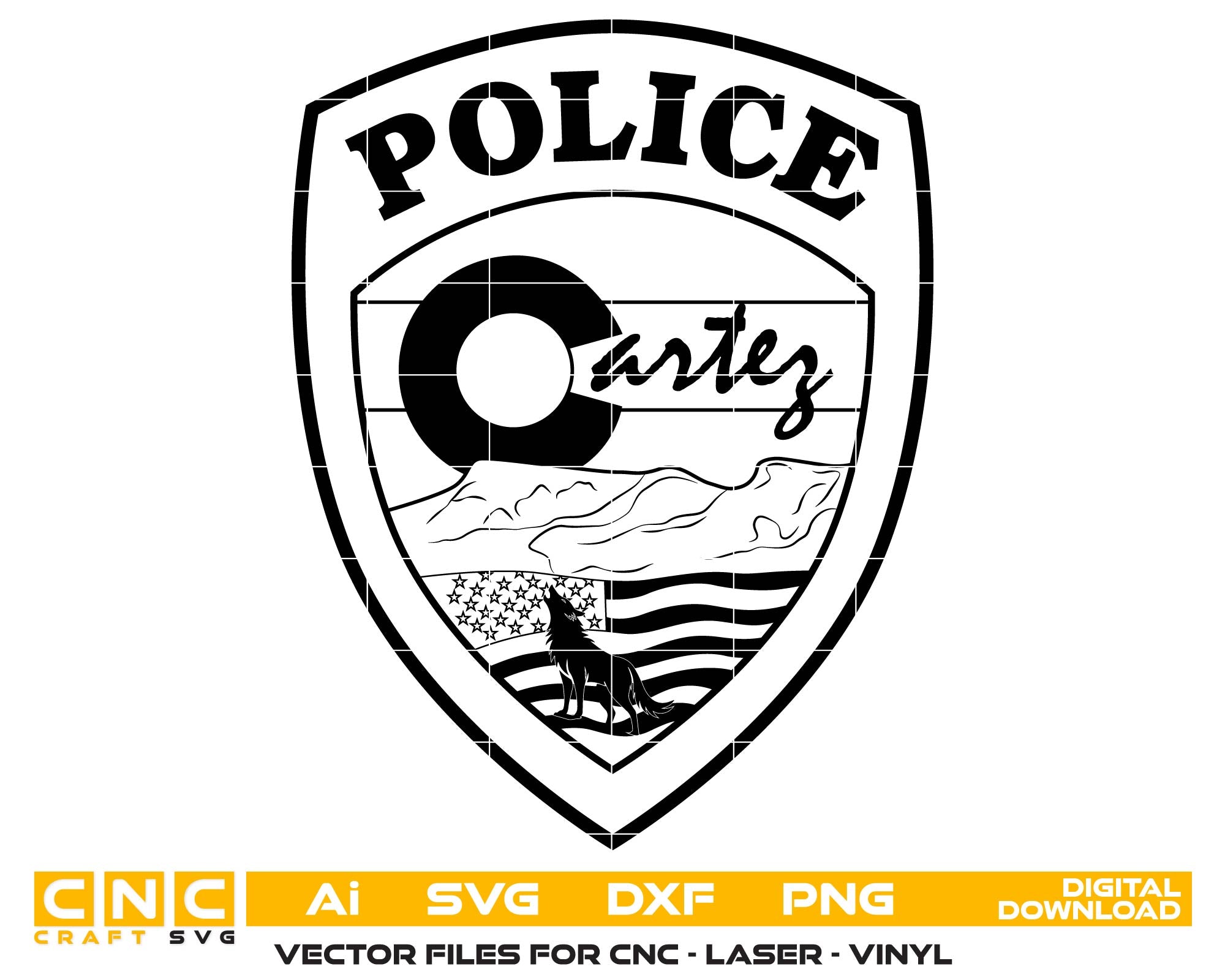Cortez Police Department Patch, Colorado