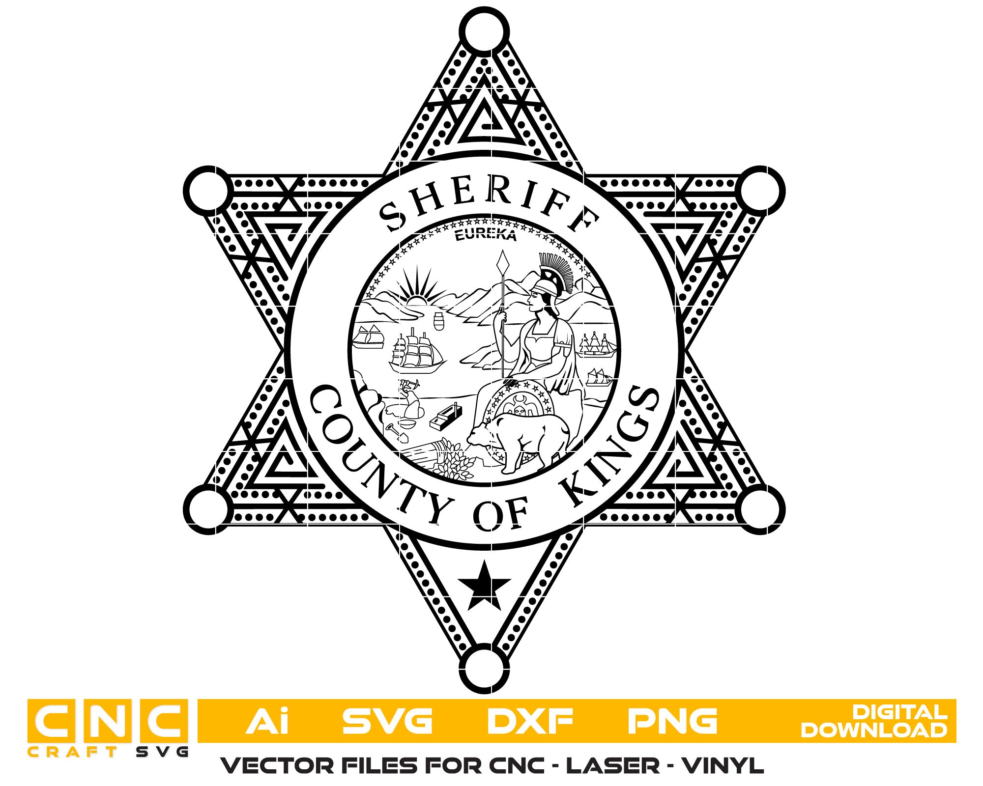 County Of King Sheriff Badge