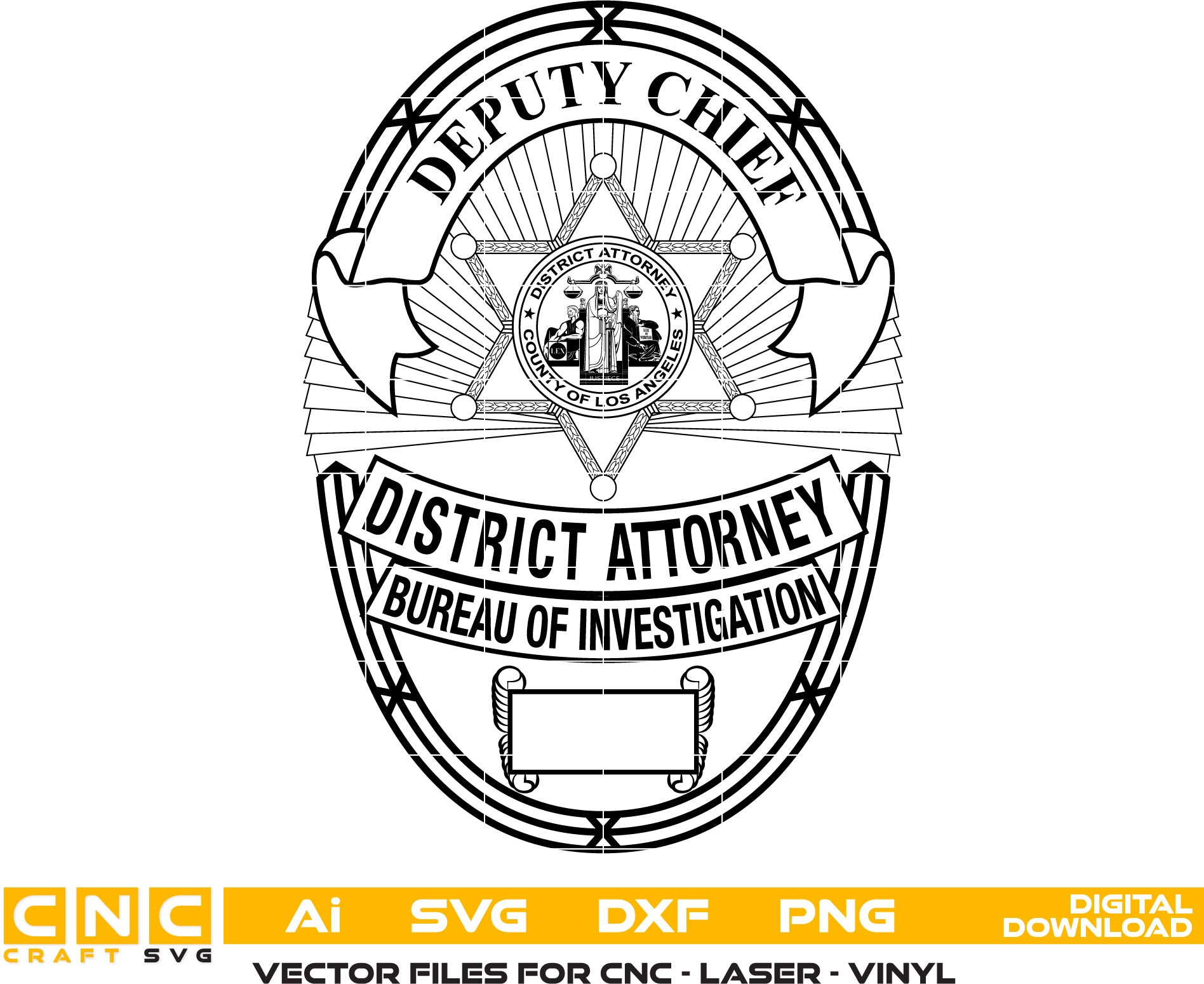 County Of Los Angeles District Attorney Badge