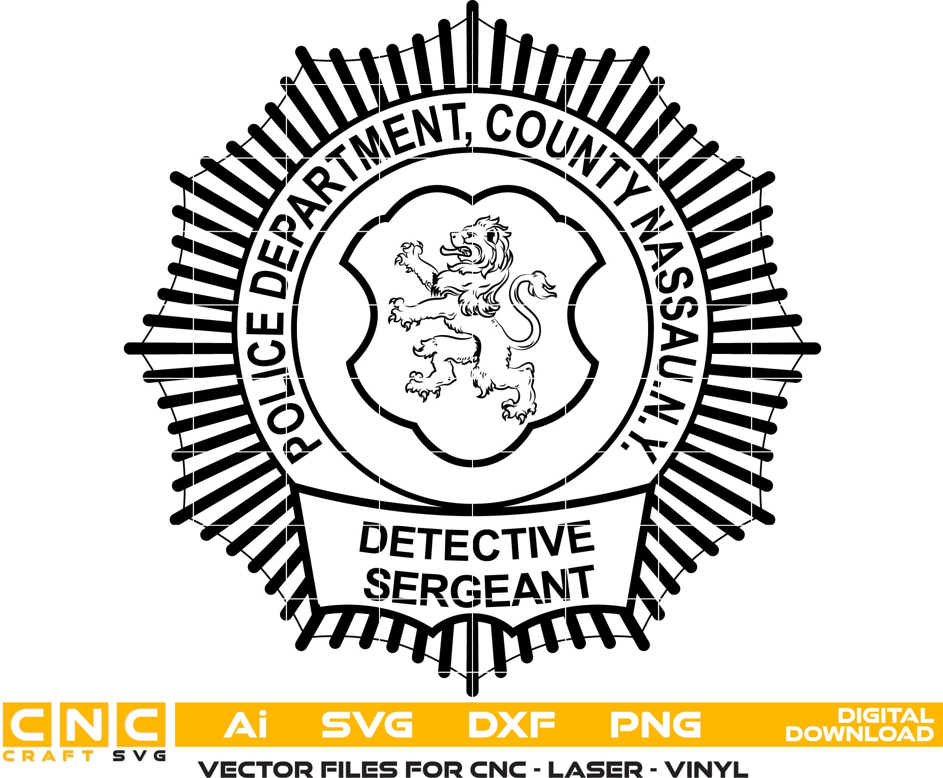 Nassau County Police Dept Badge