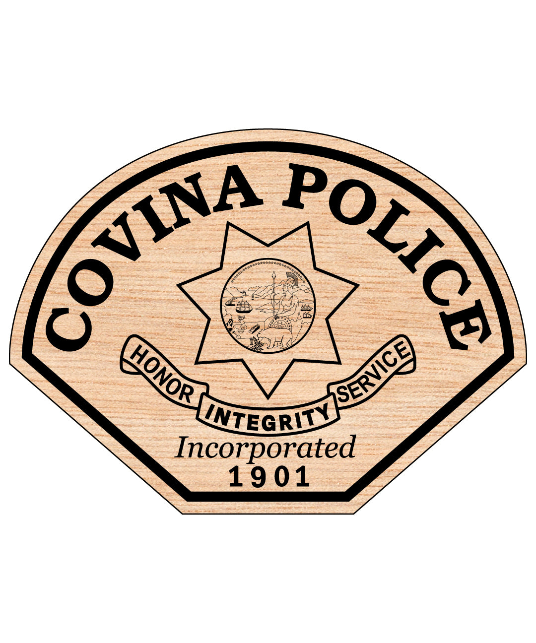 Covina Police Patch SVG, California Police Patch Vector, Covina Law Enforcement Emblem, Police Department Patch SVG, Covina PD Patch