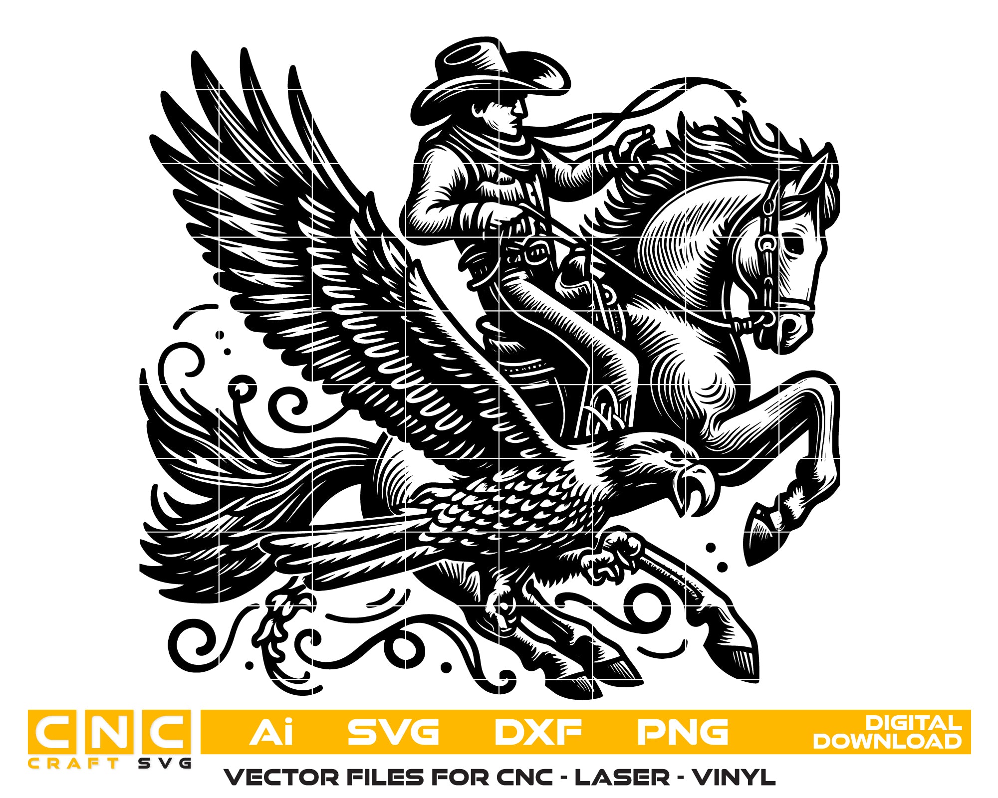 Cowboy Vector Digital File