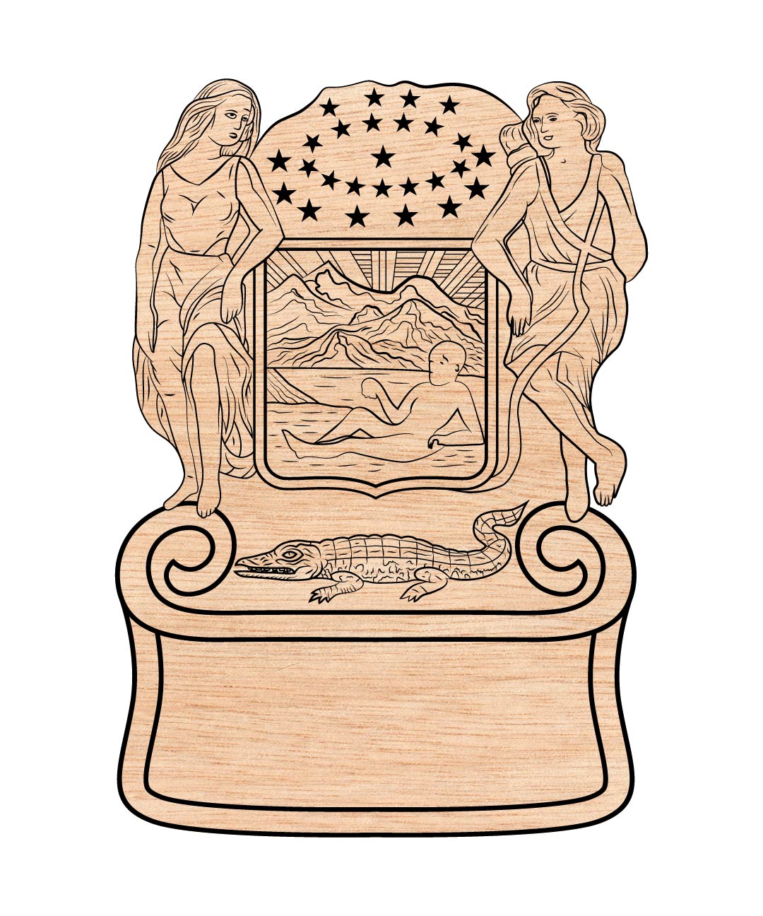 Crest Craft SVG, Craft Crest Vector, DIY Crest SVG, Emblem Craft Design, Shield Crest SVG, Engraving Craft File